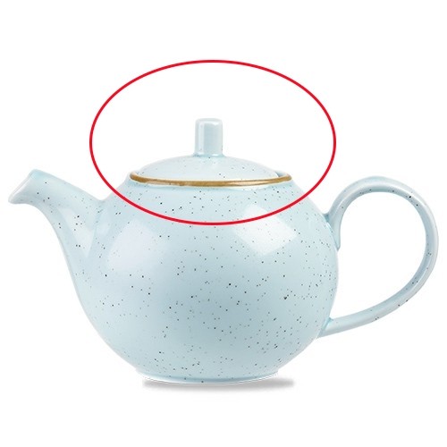 Deksel t.b.v. theepot inh. 42,6cl. Stonecast duck egg