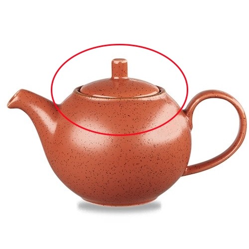 Deksel t.b.v. theepot inh. 42,6cl. Stonecast Spiced Orange