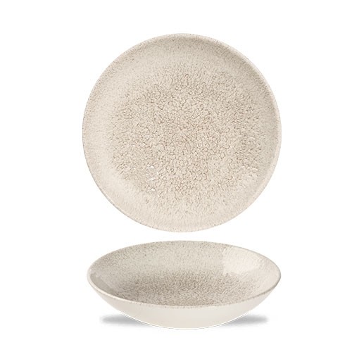 KOMMT MIT COUPE-DURCHMESSER. 18,2 cm. CHURCHILL RAKU ACHAT GRAU