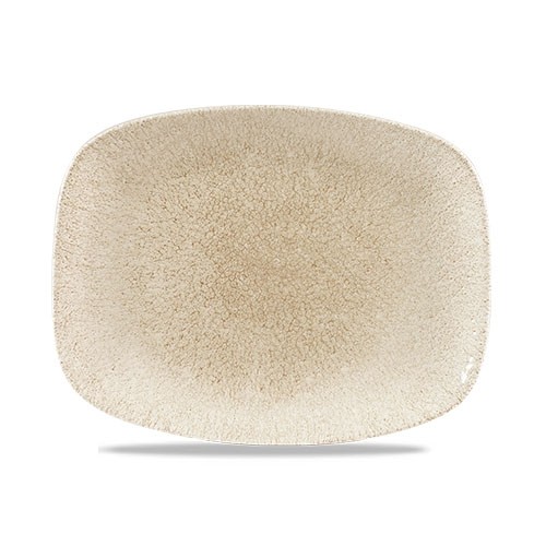 Chefs oblong bord afm. 26.1x20.2cm. Churchill raku Agate Grey