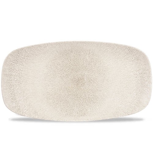 Chefs oblong bord afm. 35.5x18.9cm. Churchill raku Agate Grey