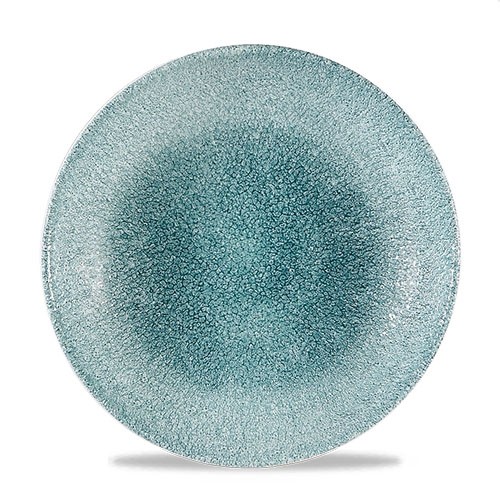 COUPE PLATE EVOLVE DIAM. 26CM. CHURCHILL RAKU JADE GREEN