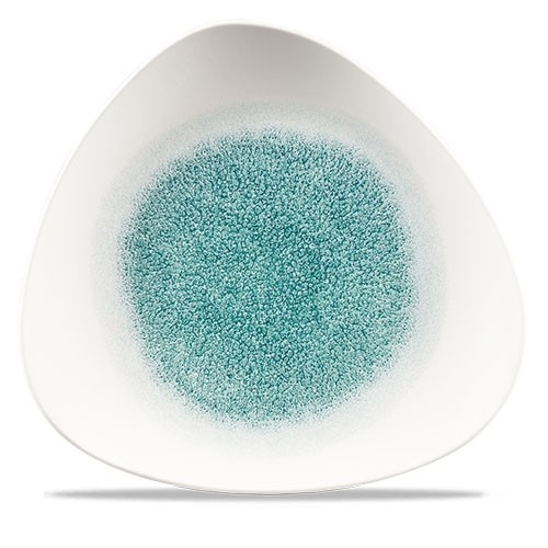 TELLER LOTUS ABM. 31,1 cm. CHURCHILL RAKU JADE GRÜN