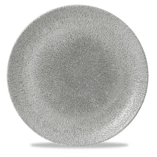 Coupe bord evolve diam. 28.8cm. Churchill raku Jasper Grey