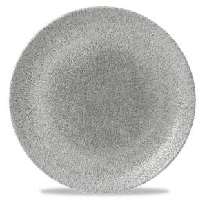 Coupe bord evolve diam. 28.8cm. Churchill raku Jasper Grey