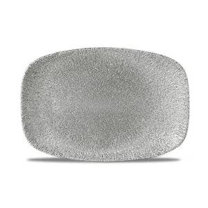 Längliche Brettgröße von Chefs. 23,7 x 15,7 cm. CHURCHILL RAKU JASPER GRAU