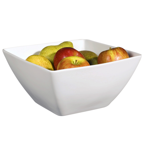 SCALE QUADRATISCHE GLANDON DIM. 20X20X9,8CM PORZELLAN FARBE WEISS