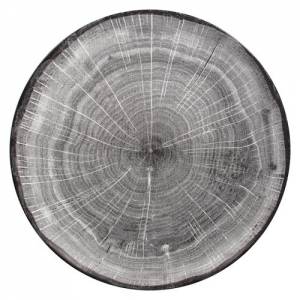 Coupebord plat diam. 29cm. kleur Beech Grey Woodart RAK Porcelain