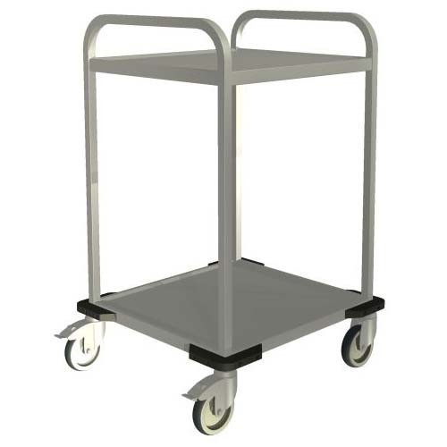 KORBTRANSPORTWAGEN 2-PLATTE 2BOXx2SWING