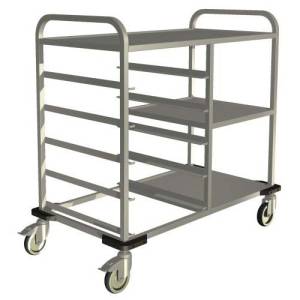 KORBTRANSPORTWAGEN ABM. 117,5 x 62,5 x 112 cm.