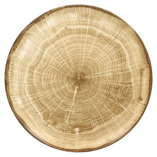 COUPE PLATE FLAT DIAM. 21CM. COLOR MOSS GREEN WOODART RAK PORCELAIN