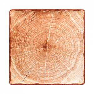 Bord vierkant afm. 33x33cm. kleur Timber Brown Woodart RAK Porcelain