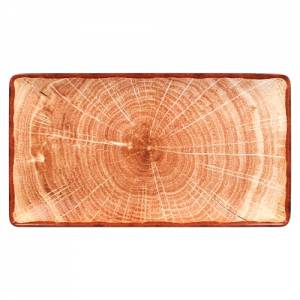 Serveerschaal afm. 33,5x18cm. kleur Timber Brown Woodart RAK Porcelain