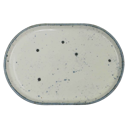 Bord ovaal afm. 34x23cm. Moods Dreamy kleur cream Nova