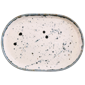 Bord ovaal afm. 34x23cm. Moods Flirty kleur pink Nova