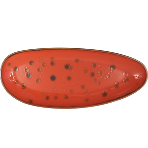 Bord rechthoekig afm. 32x14cm. Moods Mature kleur Terracotta Nova