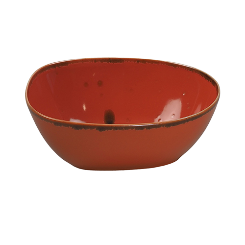 Saladeschaal afm. 17x14x6cm. Moods Mature kleur Terracotta Nova