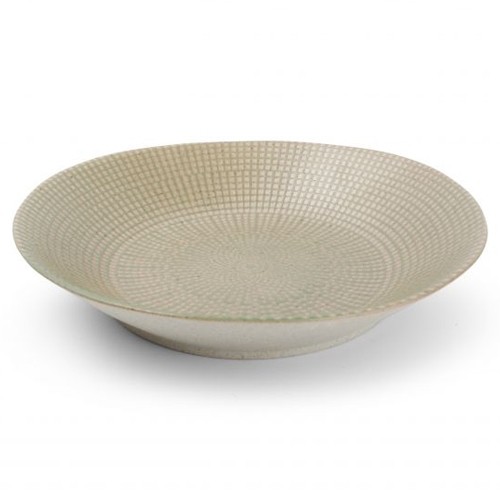 PLATTE TIEF DURCHM. 24,5XH5CM. OLIVENMOSAIK F2D