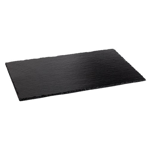 PLATEAU GASTRONROM 2/4 SLATE DIM. 53X16.2X4-7CM.