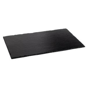 PLATEAU GASTRONROM 2/4 SLATE DIM. 53X16.2X4-7CM.