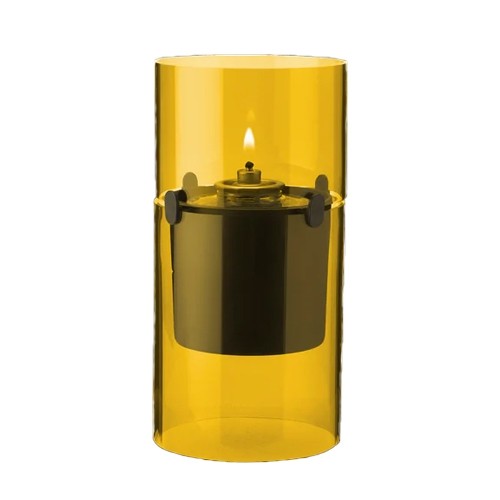 LUCIE HURRICANE LAMPE A HUILE AMBRE STELTON