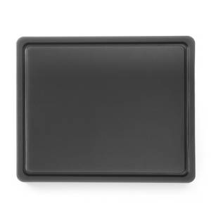 CUTTING BOARD HACCP COLOR BLACK 1/2GN. AFM. 32.5X26.5CM. PLASTIC WITH GUUL HENDI