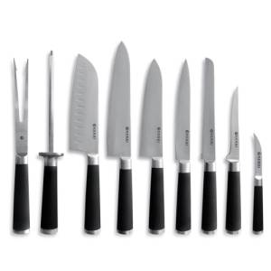 Messenset 9-delig rvs Hendi