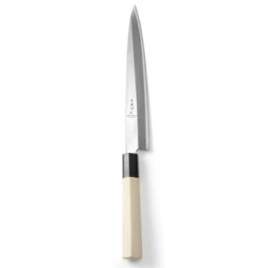 FISHING KNIFE SASHIMI 21X34CM. FORGED STEEL WITH WOOD HENDI