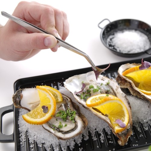 Pincet gekromd rvs 16cm. Hendi