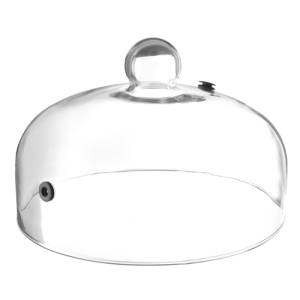 GLASS CELL WITH VALVE DIAM. 26CM. HGT. 17.4CM. HENDI