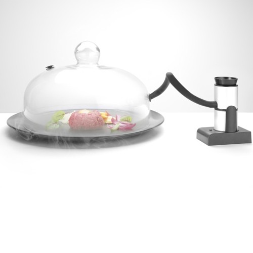 GLASZELLE MIT VENTIL DURCHM. 26CM. HG T. 17,4 cm. HENDI