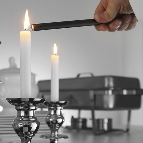 G ASA -Feuerzeug, nachfüllbar, Länge 23 cm. HENDI-SET 2-TEILIG