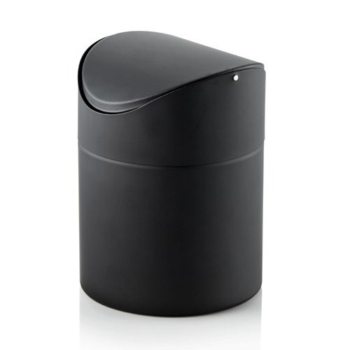 POUBELLE TUMBLE DIAM. 16 CM. HGT. 16 CM. MÉTAL/PVD