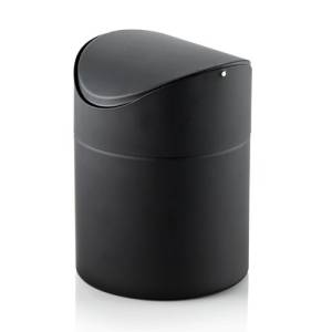 POUBELLE TUMBLE DIAM. 16 CM. HGT. 16 CM. MÉTAL/PVD