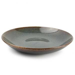 DEEP PLATE DIAM. 26XH4.5CM. GREEN CIRRO BONBISTRO