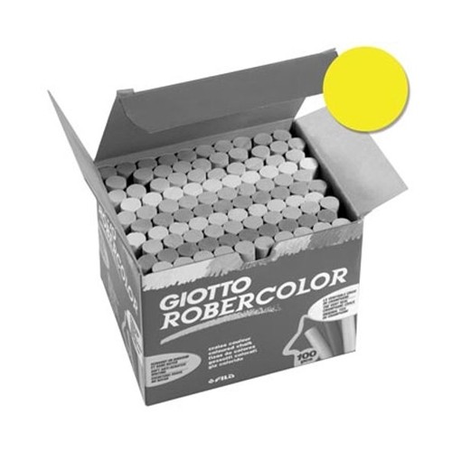 Krijt doos 100 stuks geel