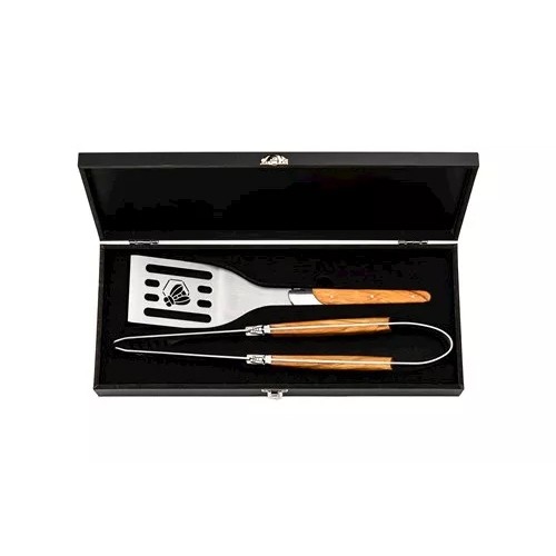 LUXURY LINE BBQ SET OLIVE WOOD LAGUIOLE STYLE DE VIE