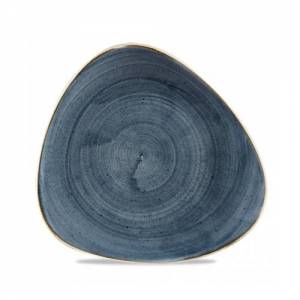 Bord driehoekig kleur Blueberry afm. 31,1cm. Churchill Stonecast