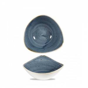 Schaal driehoekig kleur Blueberry afm. 23,5cm. Churchill Stonecast
