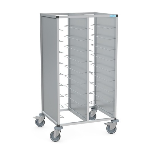 TRAYS/CLEARANCE TROLLEY 2-COMPARTMENTS 2X GN 1/1 GN 2/30 H. 145CM. HUPFER
