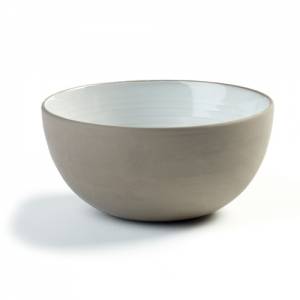 BOL DE SERVICE MOYEN DIAM. 11,5 cm. CRÉPUSCULE GRIS ANTHRACITE BLANC SERAX