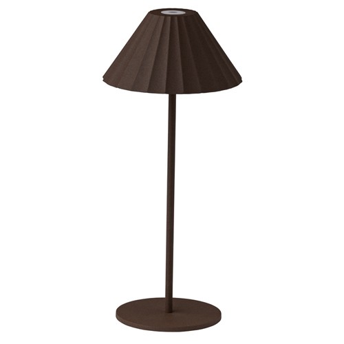 LAMPE LONDRES DIAM. 14CM. HG T. 33CM. BRUN