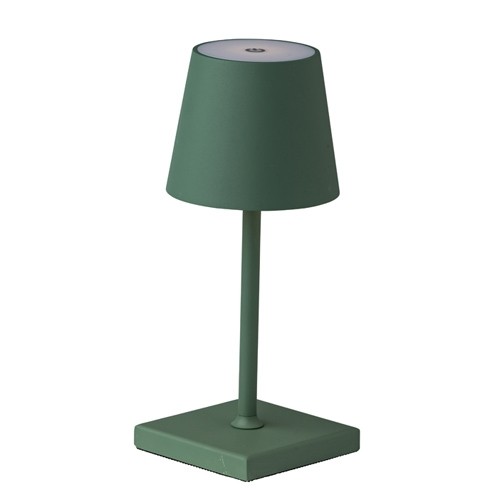 Lamp San Francisco afm. 10x10cm. hgt. 26cm. groen