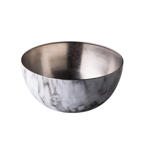 KOM ROESTVRIJSTAAL DIAM. 25CM. MARBLE
