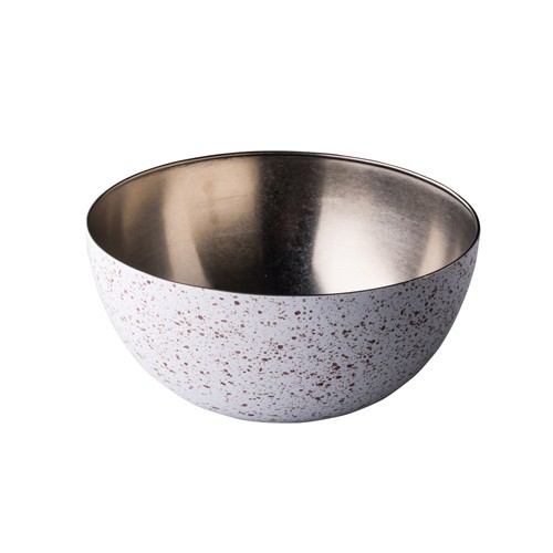 BOWL STAINLESS STEEL DIAM. 25CM. SPECKLE