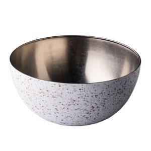 Bol en acier inoxydable, diamètre 30 cm, Speckle