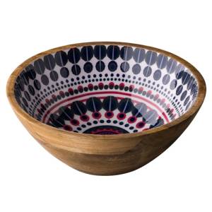 BOWL WOOD DIAM. 30CM. CASABLANCA