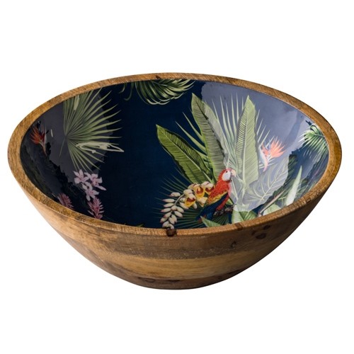 PLAT BOIS DIAM. 30CM. TROPIQUES