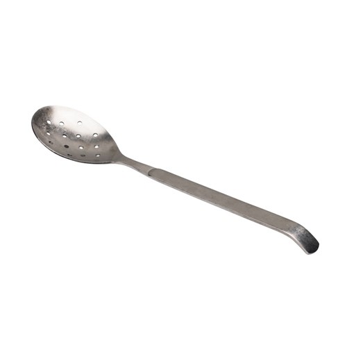 SERVIERLÖFFEL PERFORIERTER EDELSTAHL ABM. 30CM. JAHRGANG