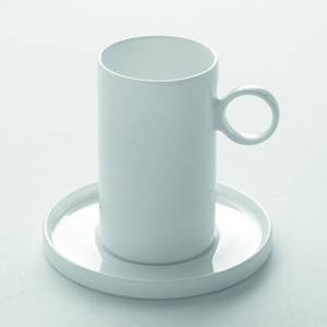 Kop en schotel espresso diam. 5cm. HG. 8,5cm. geometry a. van hoey Serax